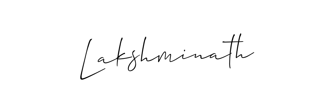 Create a beautiful signature design for name Lakshminath. With this signature (Allison_Script) fonts, you can make a handwritten signature for free. Lakshminath signature style 2 images and pictures png