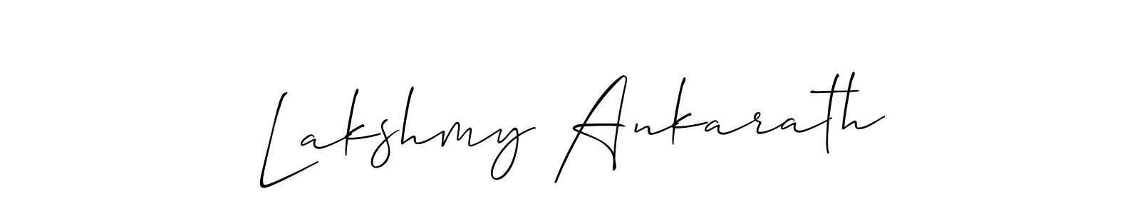 How to Draw Lakshmy Ankarath signature style? Allison_Script is a latest design signature styles for name Lakshmy Ankarath. Lakshmy Ankarath signature style 2 images and pictures png