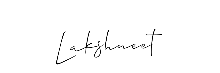 How to Draw Lakshneet signature style? Allison_Script is a latest design signature styles for name Lakshneet. Lakshneet signature style 2 images and pictures png