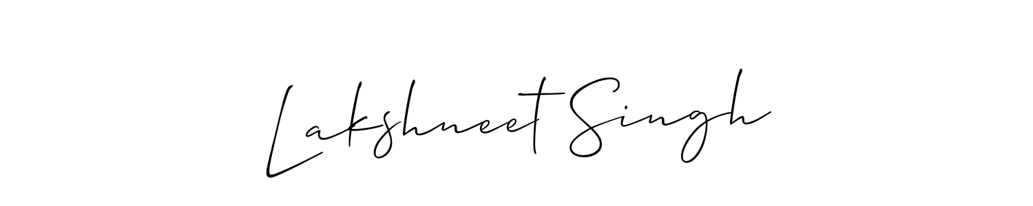 Create a beautiful signature design for name Lakshneet Singh. With this signature (Allison_Script) fonts, you can make a handwritten signature for free. Lakshneet Singh signature style 2 images and pictures png