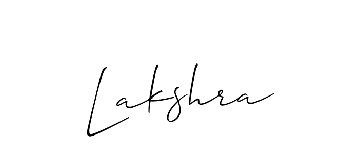 Once you've used our free online signature maker to create your best signature Allison_Script style, it's time to enjoy all of the benefits that Lakshra name signing documents. Lakshra signature style 2 images and pictures png