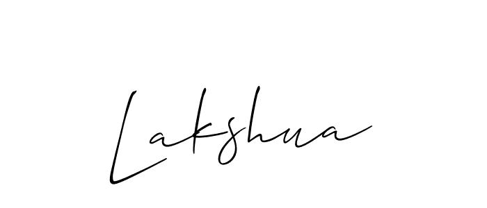 Once you've used our free online signature maker to create your best signature Allison_Script style, it's time to enjoy all of the benefits that Lakshua name signing documents. Lakshua signature style 2 images and pictures png