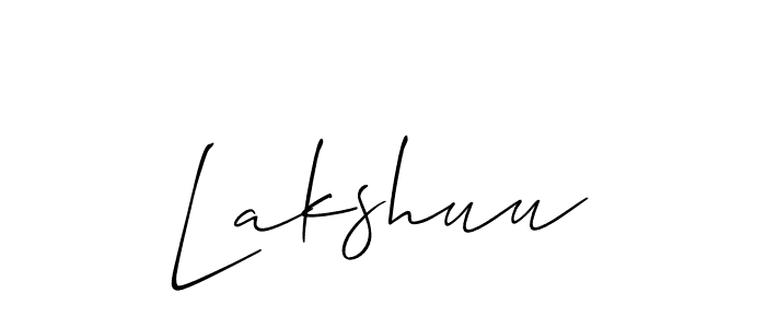 The best way (Allison_Script) to make a short signature is to pick only two or three words in your name. The name Lakshuu include a total of six letters. For converting this name. Lakshuu signature style 2 images and pictures png