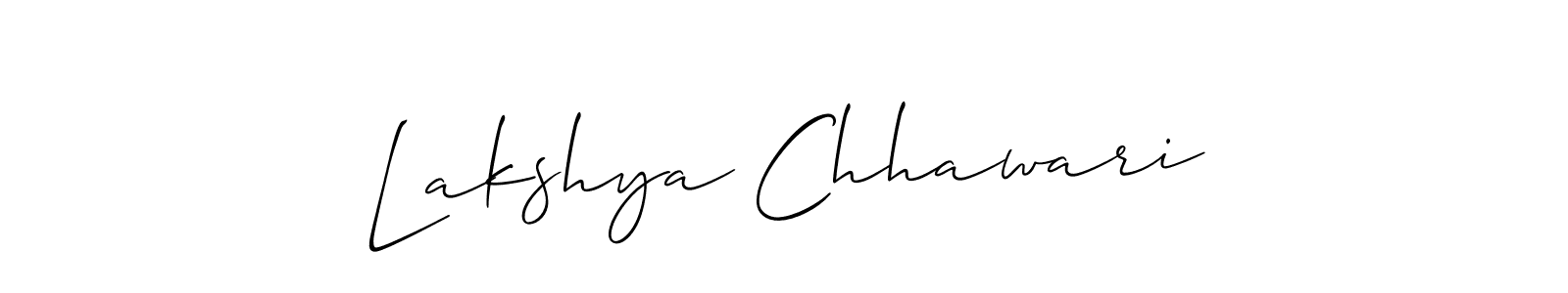 How to Draw Lakshya Chhawari signature style? Allison_Script is a latest design signature styles for name Lakshya Chhawari. Lakshya Chhawari signature style 2 images and pictures png