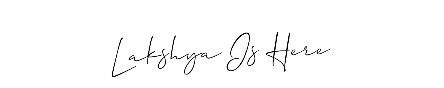 You can use this online signature creator to create a handwritten signature for the name Lakshya Is Here. This is the best online autograph maker. Lakshya Is Here signature style 2 images and pictures png