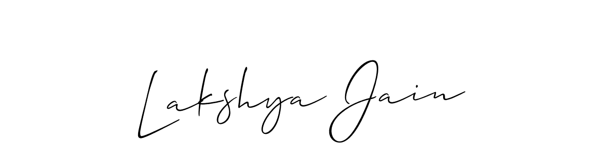 Use a signature maker to create a handwritten signature online. With this signature software, you can design (Allison_Script) your own signature for name Lakshya Jain. Lakshya Jain signature style 2 images and pictures png