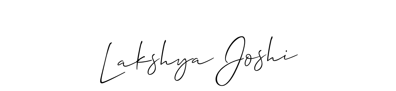 Lakshya Joshi stylish signature style. Best Handwritten Sign (Allison_Script) for my name. Handwritten Signature Collection Ideas for my name Lakshya Joshi. Lakshya Joshi signature style 2 images and pictures png