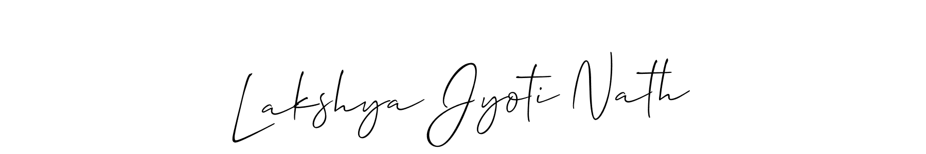 Similarly Allison_Script is the best handwritten signature design. Signature creator online .You can use it as an online autograph creator for name Lakshya Jyoti Nath. Lakshya Jyoti Nath signature style 2 images and pictures png