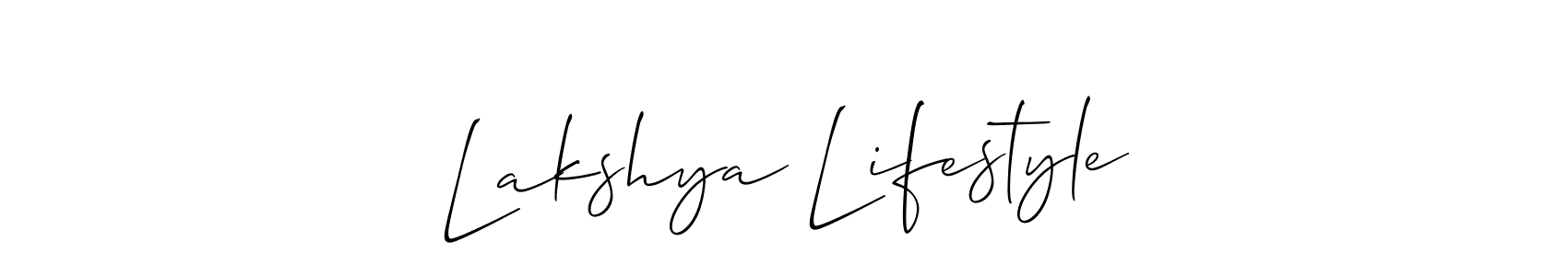 You can use this online signature creator to create a handwritten signature for the name Lakshya Lifestyle. This is the best online autograph maker. Lakshya Lifestyle signature style 2 images and pictures png