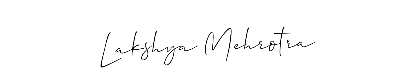 Once you've used our free online signature maker to create your best signature Allison_Script style, it's time to enjoy all of the benefits that Lakshya Mehrotra name signing documents. Lakshya Mehrotra signature style 2 images and pictures png
