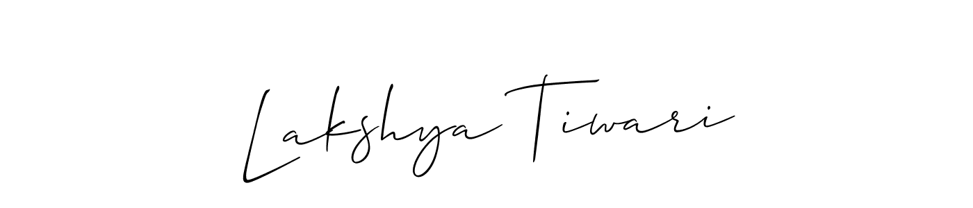 This is the best signature style for the Lakshya Tiwari name. Also you like these signature font (Allison_Script). Mix name signature. Lakshya Tiwari signature style 2 images and pictures png