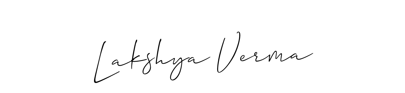 Similarly Allison_Script is the best handwritten signature design. Signature creator online .You can use it as an online autograph creator for name Lakshya Verma. Lakshya Verma signature style 2 images and pictures png
