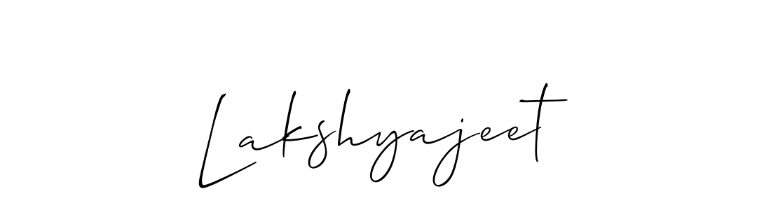 Design your own signature with our free online signature maker. With this signature software, you can create a handwritten (Allison_Script) signature for name Lakshyajeet. Lakshyajeet signature style 2 images and pictures png