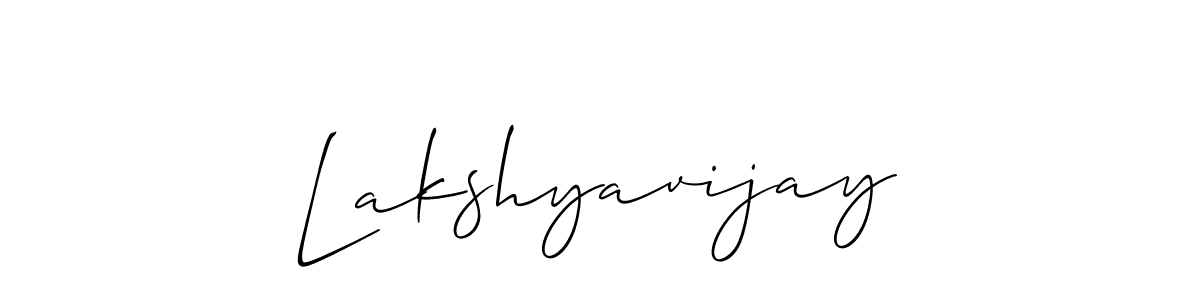 Make a beautiful signature design for name Lakshyavijay. With this signature (Allison_Script) style, you can create a handwritten signature for free. Lakshyavijay signature style 2 images and pictures png