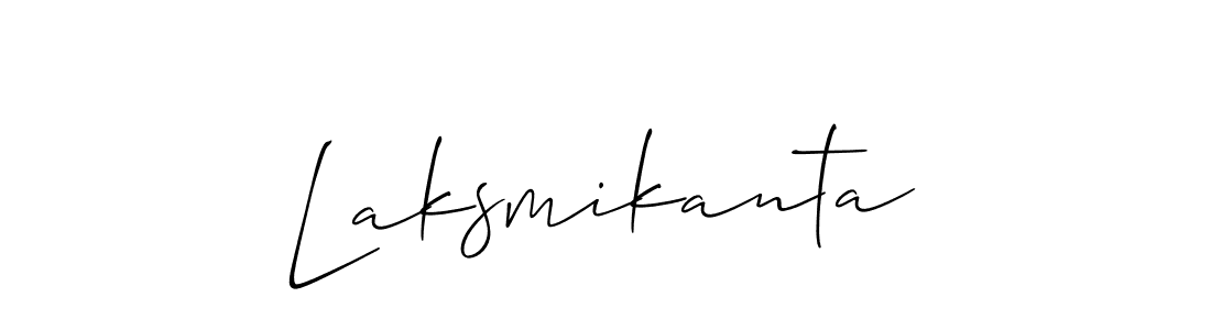 Create a beautiful signature design for name Laksmikanta. With this signature (Allison_Script) fonts, you can make a handwritten signature for free. Laksmikanta signature style 2 images and pictures png