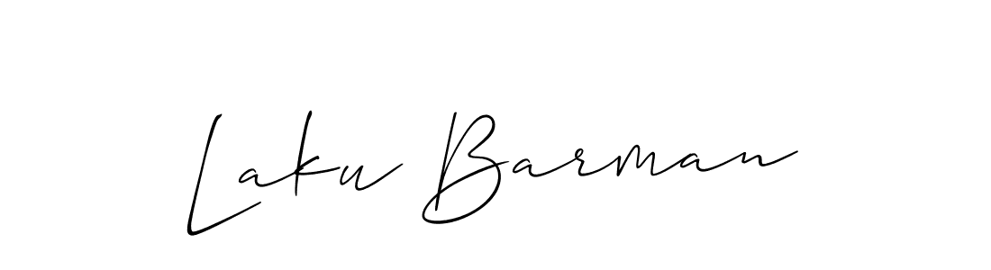 Best and Professional Signature Style for Laku Barman. Allison_Script Best Signature Style Collection. Laku Barman signature style 2 images and pictures png