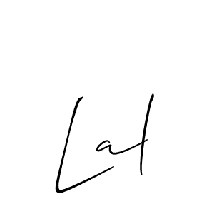 Allison_Script is a professional signature style that is perfect for those who want to add a touch of class to their signature. It is also a great choice for those who want to make their signature more unique. Get Lal name to fancy signature for free. Lal signature style 2 images and pictures png