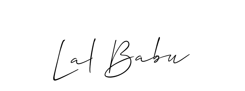 Lal Babu stylish signature style. Best Handwritten Sign (Allison_Script) for my name. Handwritten Signature Collection Ideas for my name Lal Babu. Lal Babu signature style 2 images and pictures png