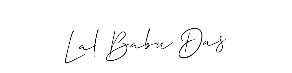 The best way (Allison_Script) to make a short signature is to pick only two or three words in your name. The name Lal Babu Das include a total of six letters. For converting this name. Lal Babu Das signature style 2 images and pictures png