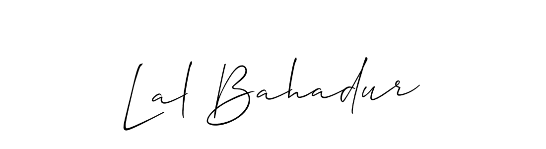 if you are searching for the best signature style for your name Lal Bahadur. so please give up your signature search. here we have designed multiple signature styles  using Allison_Script. Lal Bahadur signature style 2 images and pictures png