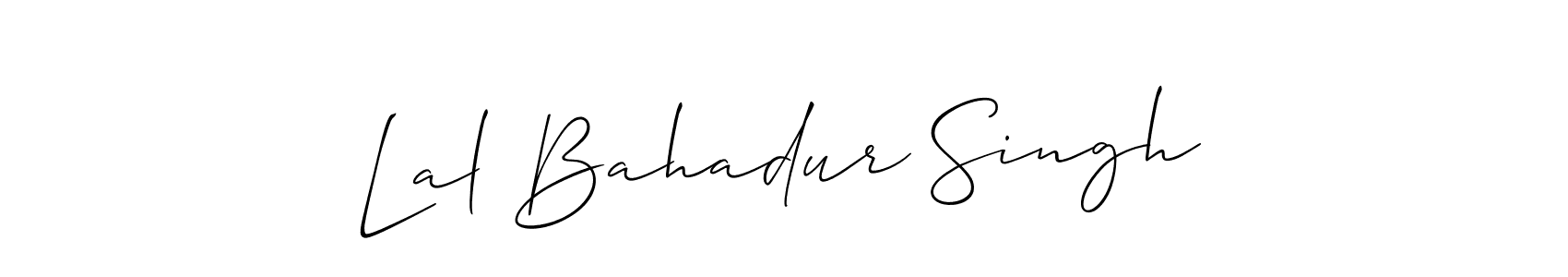 Design your own signature with our free online signature maker. With this signature software, you can create a handwritten (Allison_Script) signature for name Lal Bahadur Singh. Lal Bahadur Singh signature style 2 images and pictures png