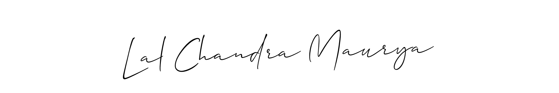 How to Draw Lal Chandra Maurya signature style? Allison_Script is a latest design signature styles for name Lal Chandra Maurya. Lal Chandra Maurya signature style 2 images and pictures png