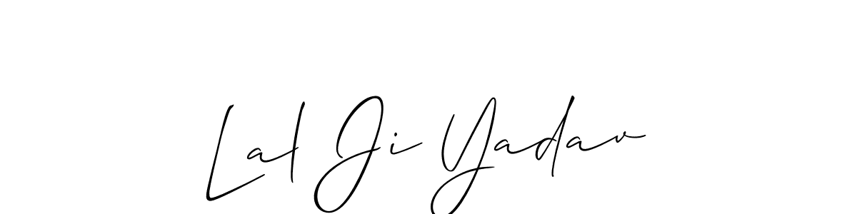 Lal Ji Yadav stylish signature style. Best Handwritten Sign (Allison_Script) for my name. Handwritten Signature Collection Ideas for my name Lal Ji Yadav. Lal Ji Yadav signature style 2 images and pictures png