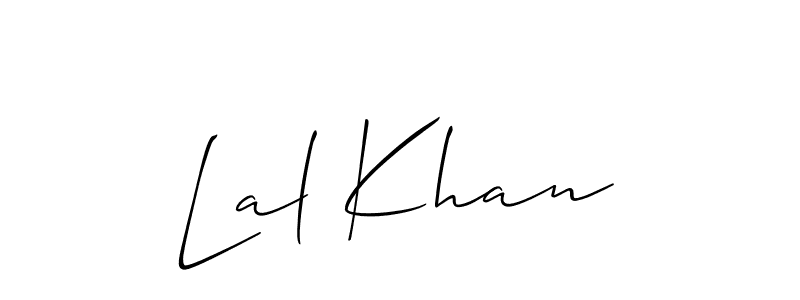 Also You can easily find your signature by using the search form. We will create Lal Khan name handwritten signature images for you free of cost using Allison_Script sign style. Lal Khan signature style 2 images and pictures png