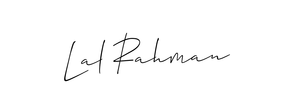 Lal Rahman stylish signature style. Best Handwritten Sign (Allison_Script) for my name. Handwritten Signature Collection Ideas for my name Lal Rahman. Lal Rahman signature style 2 images and pictures png