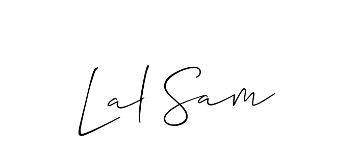 Use a signature maker to create a handwritten signature online. With this signature software, you can design (Allison_Script) your own signature for name Lal Sam. Lal Sam signature style 2 images and pictures png