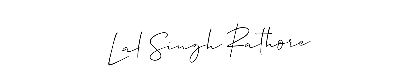 Use a signature maker to create a handwritten signature online. With this signature software, you can design (Allison_Script) your own signature for name Lal Singh Rathore. Lal Singh Rathore signature style 2 images and pictures png