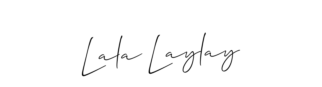 Design your own signature with our free online signature maker. With this signature software, you can create a handwritten (Allison_Script) signature for name Lala Laylay. Lala Laylay signature style 2 images and pictures png