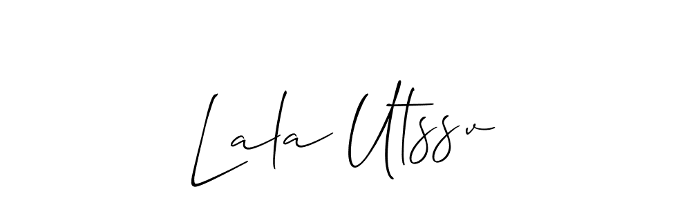 Use a signature maker to create a handwritten signature online. With this signature software, you can design (Allison_Script) your own signature for name Lala Utssv. Lala Utssv signature style 2 images and pictures png