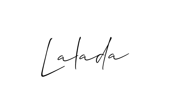 Best and Professional Signature Style for Lalada. Allison_Script Best Signature Style Collection. Lalada signature style 2 images and pictures png