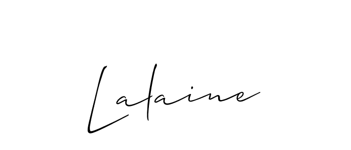 The best way (Allison_Script) to make a short signature is to pick only two or three words in your name. The name Lalaine include a total of six letters. For converting this name. Lalaine signature style 2 images and pictures png