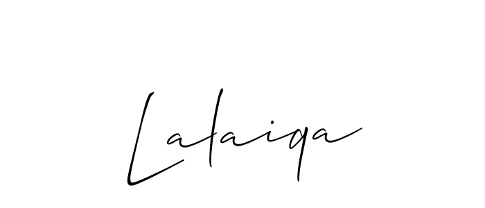 Similarly Allison_Script is the best handwritten signature design. Signature creator online .You can use it as an online autograph creator for name Lalaiqa. Lalaiqa signature style 2 images and pictures png