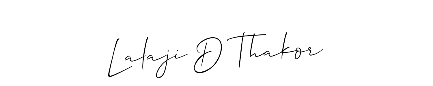 Lalaji D Thakor stylish signature style. Best Handwritten Sign (Allison_Script) for my name. Handwritten Signature Collection Ideas for my name Lalaji D Thakor. Lalaji D Thakor signature style 2 images and pictures png