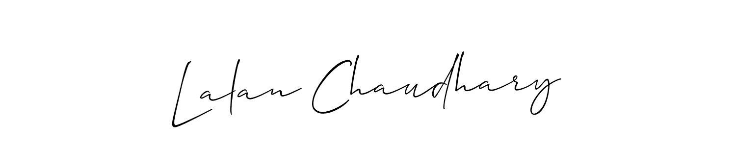 How to Draw Lalan Chaudhary signature style? Allison_Script is a latest design signature styles for name Lalan Chaudhary. Lalan Chaudhary signature style 2 images and pictures png