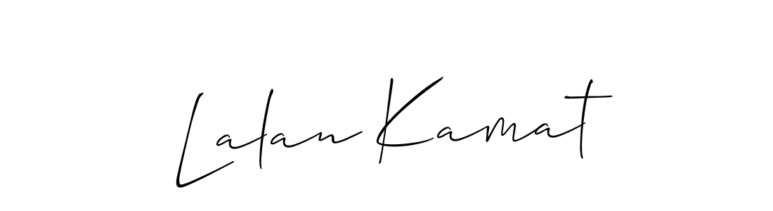 How to make Lalan Kamat signature? Allison_Script is a professional autograph style. Create handwritten signature for Lalan Kamat name. Lalan Kamat signature style 2 images and pictures png