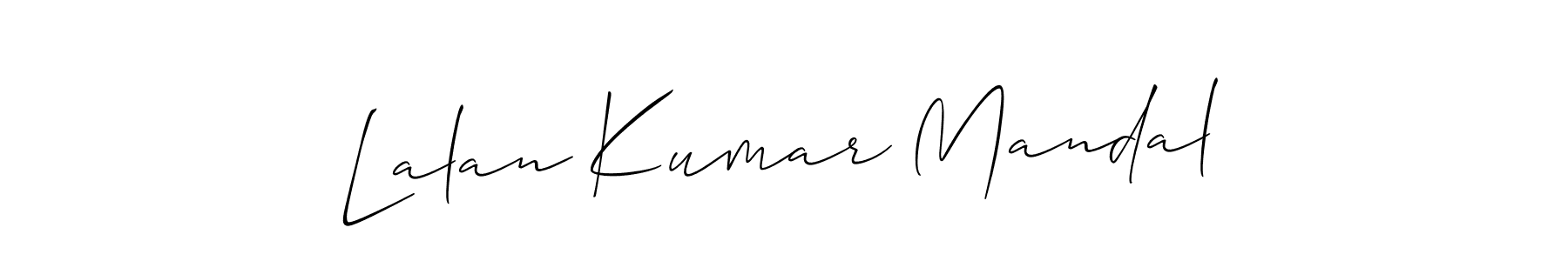 How to Draw Lalan Kumar Mandal signature style? Allison_Script is a latest design signature styles for name Lalan Kumar Mandal. Lalan Kumar Mandal signature style 2 images and pictures png