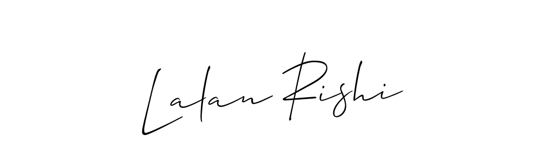 Create a beautiful signature design for name Lalan Rishi. With this signature (Allison_Script) fonts, you can make a handwritten signature for free. Lalan Rishi signature style 2 images and pictures png