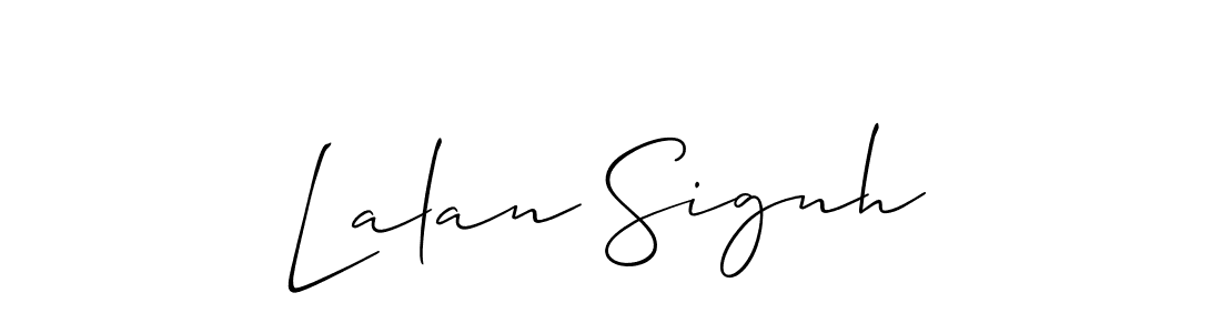 if you are searching for the best signature style for your name Lalan Signh. so please give up your signature search. here we have designed multiple signature styles  using Allison_Script. Lalan Signh signature style 2 images and pictures png