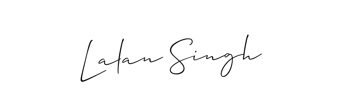 Create a beautiful signature design for name Lalan Singh. With this signature (Allison_Script) fonts, you can make a handwritten signature for free. Lalan Singh signature style 2 images and pictures png