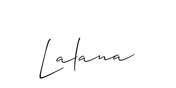 Also we have Lalana name is the best signature style. Create professional handwritten signature collection using Allison_Script autograph style. Lalana signature style 2 images and pictures png
