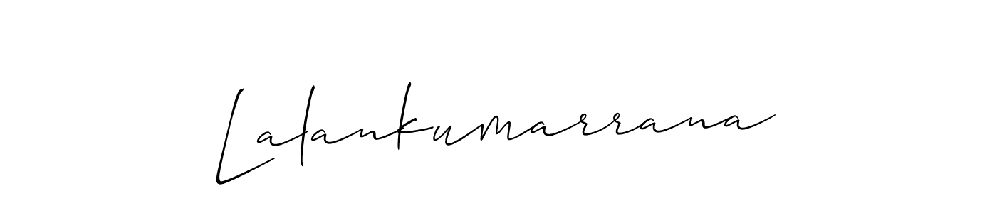 Make a beautiful signature design for name Lalankumarrana. With this signature (Allison_Script) style, you can create a handwritten signature for free. Lalankumarrana signature style 2 images and pictures png