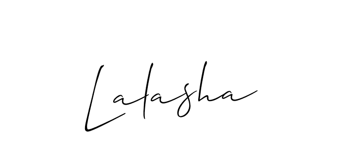 Also we have Lalasha name is the best signature style. Create professional handwritten signature collection using Allison_Script autograph style. Lalasha signature style 2 images and pictures png