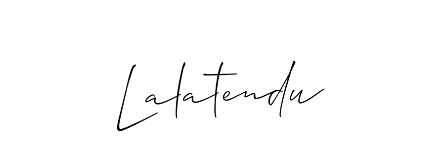 Design your own signature with our free online signature maker. With this signature software, you can create a handwritten (Allison_Script) signature for name Lalatendu. Lalatendu signature style 2 images and pictures png