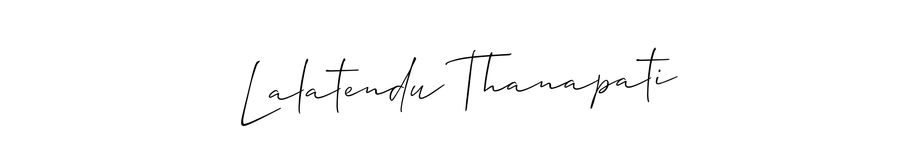 How to make Lalatendu Thanapati signature? Allison_Script is a professional autograph style. Create handwritten signature for Lalatendu Thanapati name. Lalatendu Thanapati signature style 2 images and pictures png