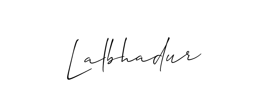 Also we have Lalbhadur name is the best signature style. Create professional handwritten signature collection using Allison_Script autograph style. Lalbhadur signature style 2 images and pictures png