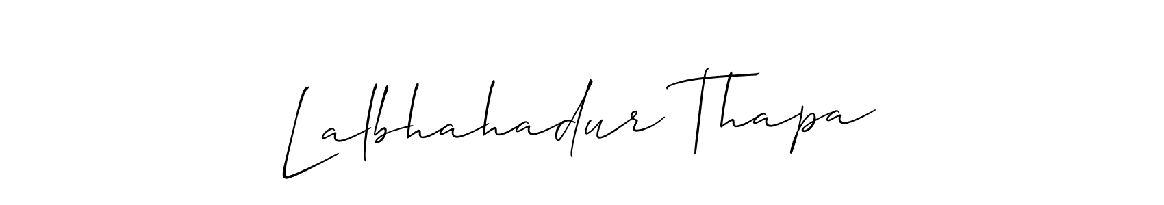 Also You can easily find your signature by using the search form. We will create Lalbhahadur Thapa name handwritten signature images for you free of cost using Allison_Script sign style. Lalbhahadur Thapa signature style 2 images and pictures png